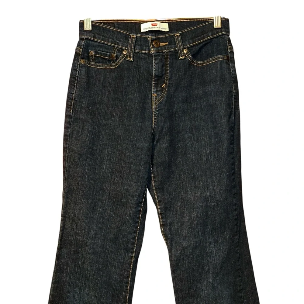 Levi’s 512 Perfectly Slimming‎ Bootcut Jeans Dark Wash Stretch Women’s Size 4S
